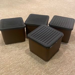 3in Furniture Risers Set of 4, Durable & Stackable Bed Lifts. 24 available